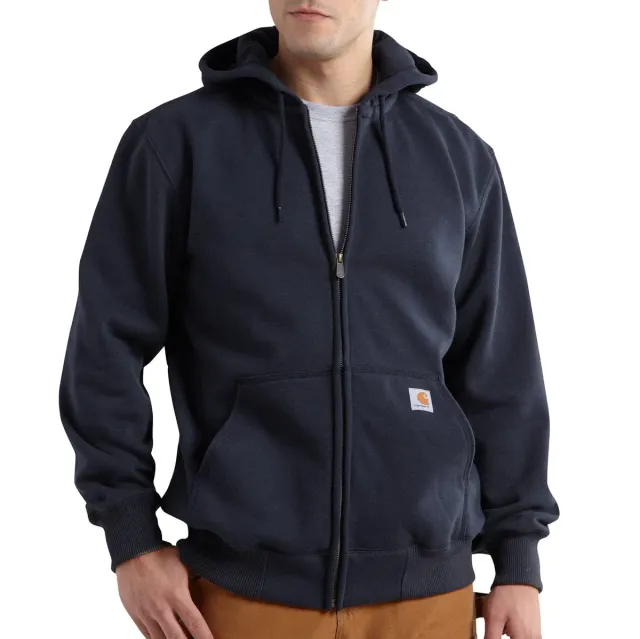 Carhartt Rain Defender sweater zwart met rits heavyweight