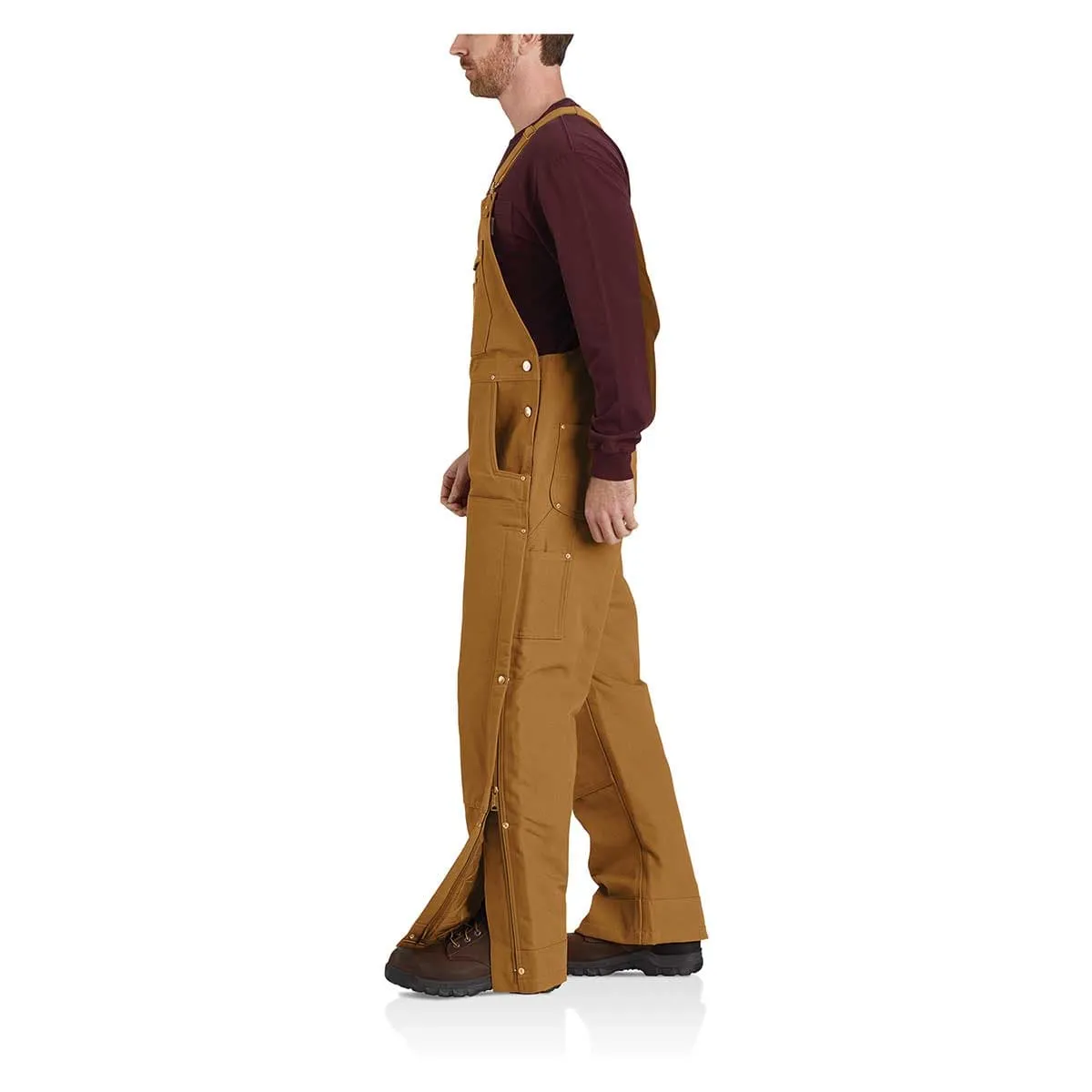 Carhartt Duck tuinbroek gevoerd bruin L waterafstotend