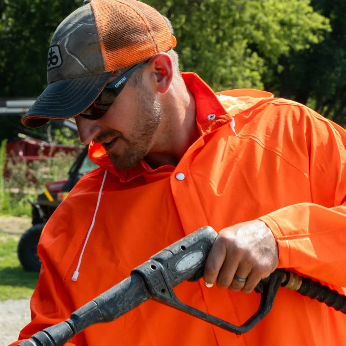 Gemplers Crew 2-delig regenpak PVC oranje