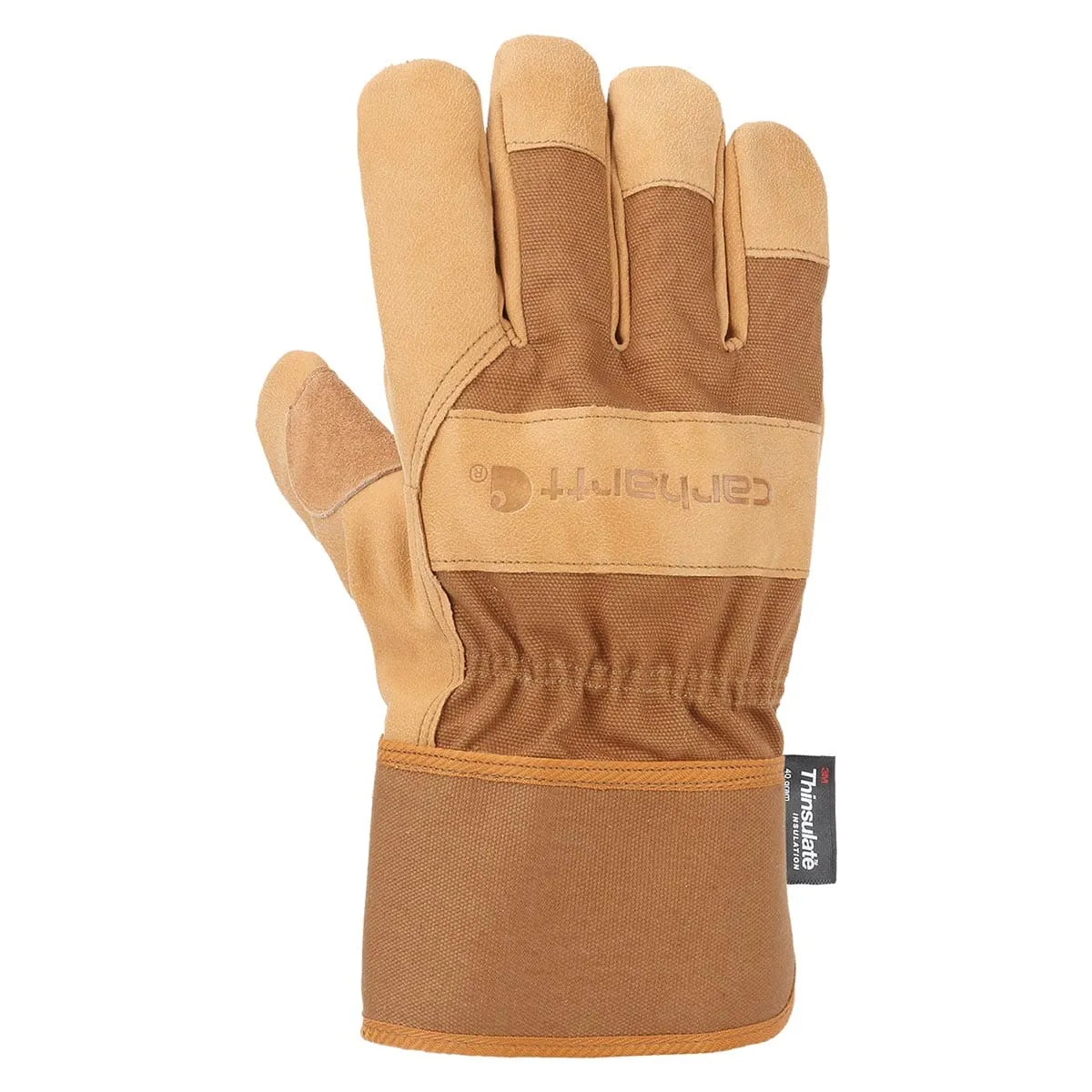 Carhartt Duck Thinsulate werkhandschoenen bruin gevoerd