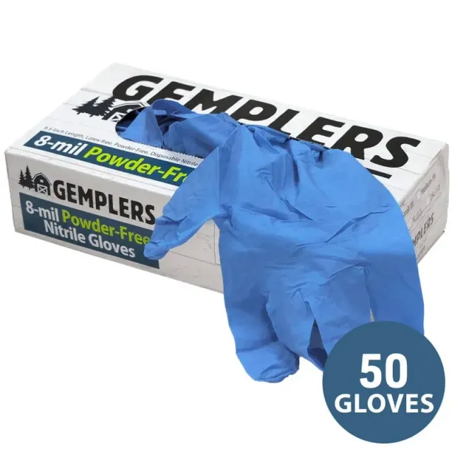 Gemplers 8-mil nitril wegwerphandschoenen doos 50 stuks