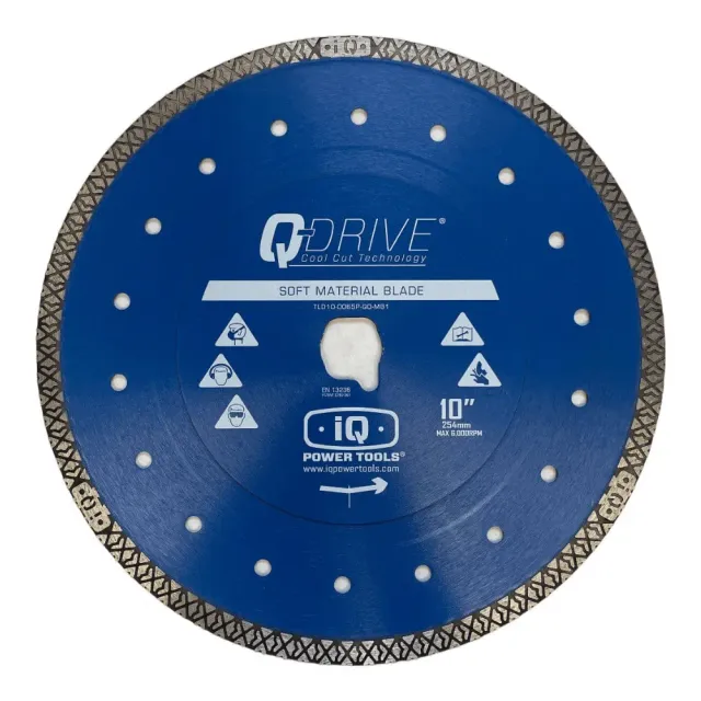 IQ Powertools Q-Drive Plus-Tile 254mm Dry Marble diamantzaagblad 1,5mm