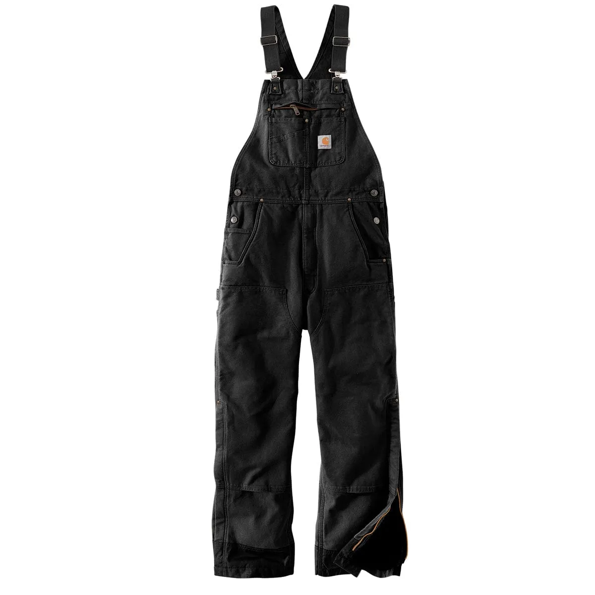 Carhartt Loose Fit Washed Duck Bib Overall gevoerd