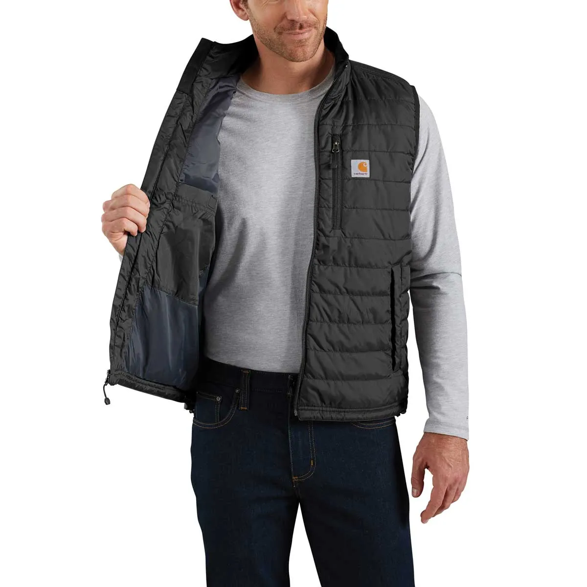 Carhartt Rain Defender 102286 bodywarmer licht gevoerd zwart