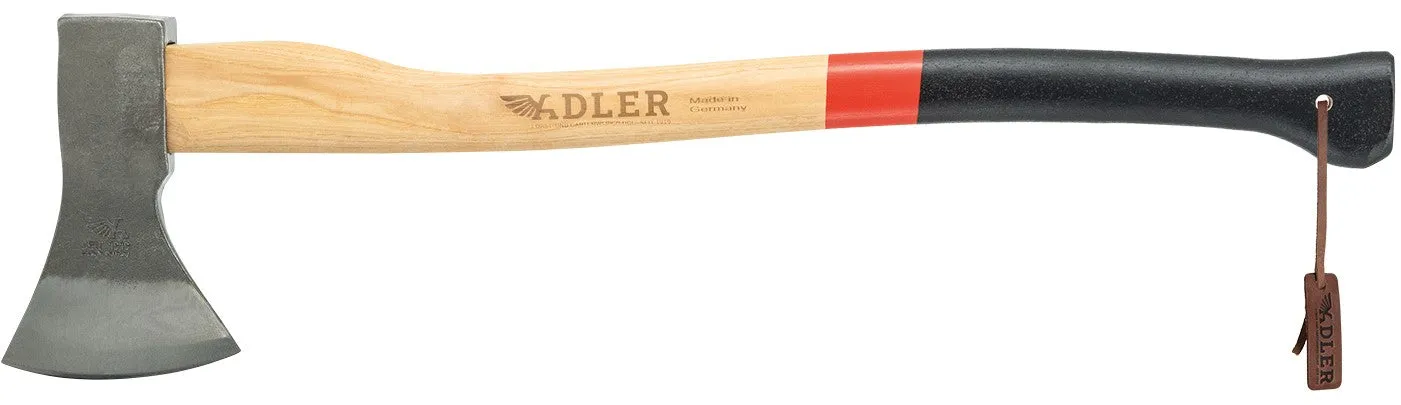ADLER Rheinland bijl 1250 g 70 cm met foedraal staal