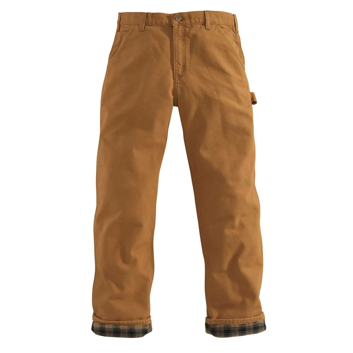 Carhartt B111 werkbroek flanel bruin 34x32 duck