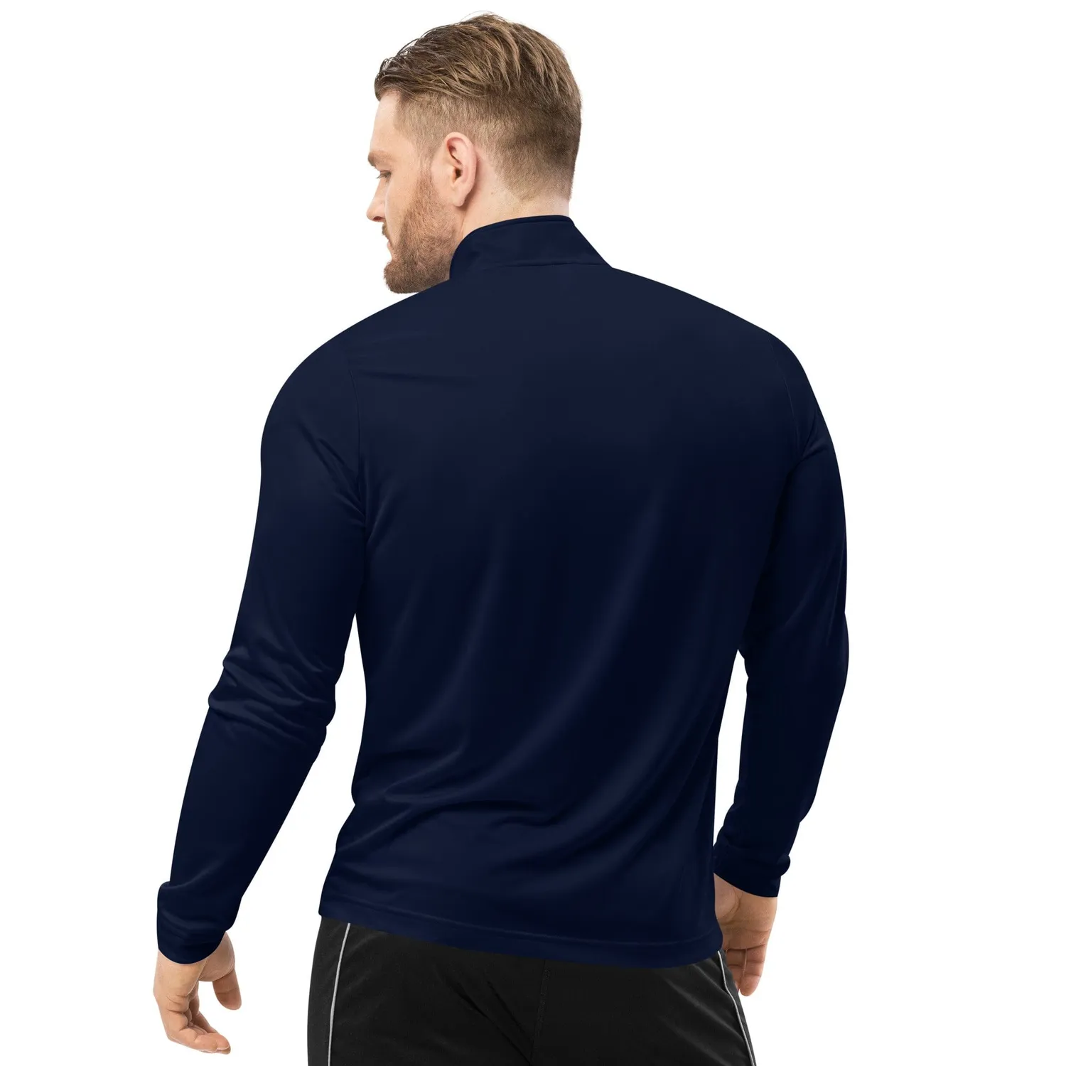 IQ Powertools Quarter Zip trui met kraag zwart polyester