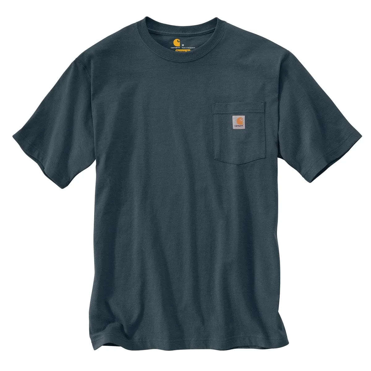 Carhartt K87 T-shirt met borstzak katoen zwart