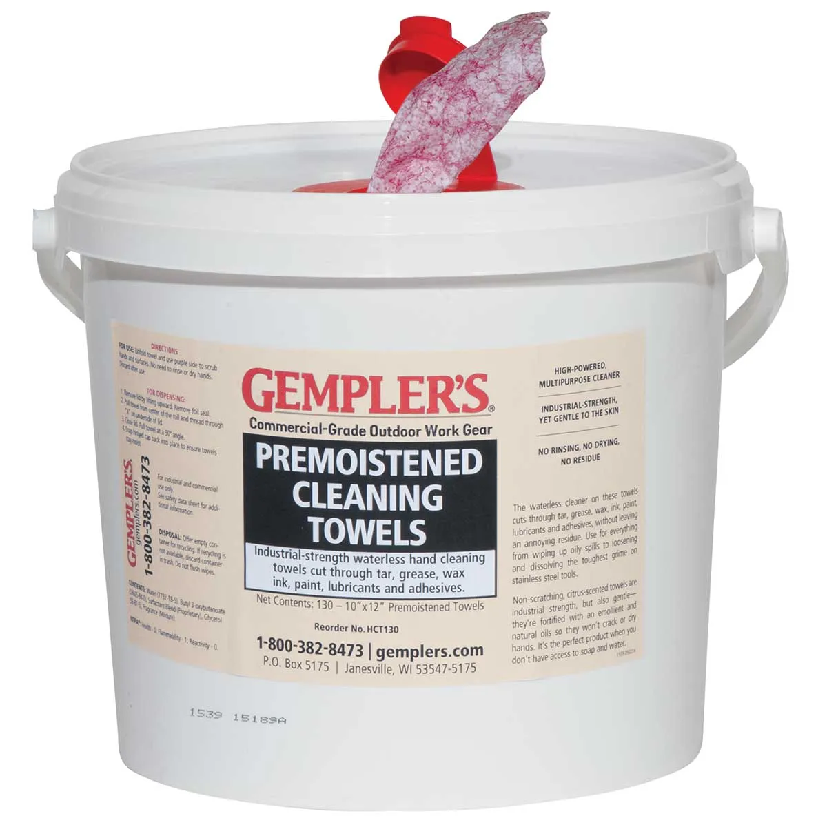 Gemplers handreiniger doekjes bus citrus vet en verf