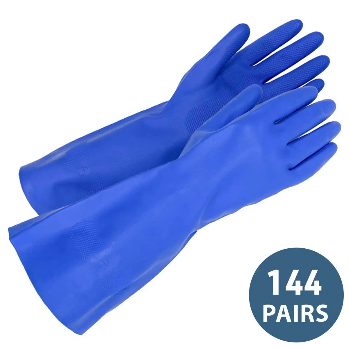Gemplers 238823-6 chemiehandschoenen nitril maat 6 144 paar flock