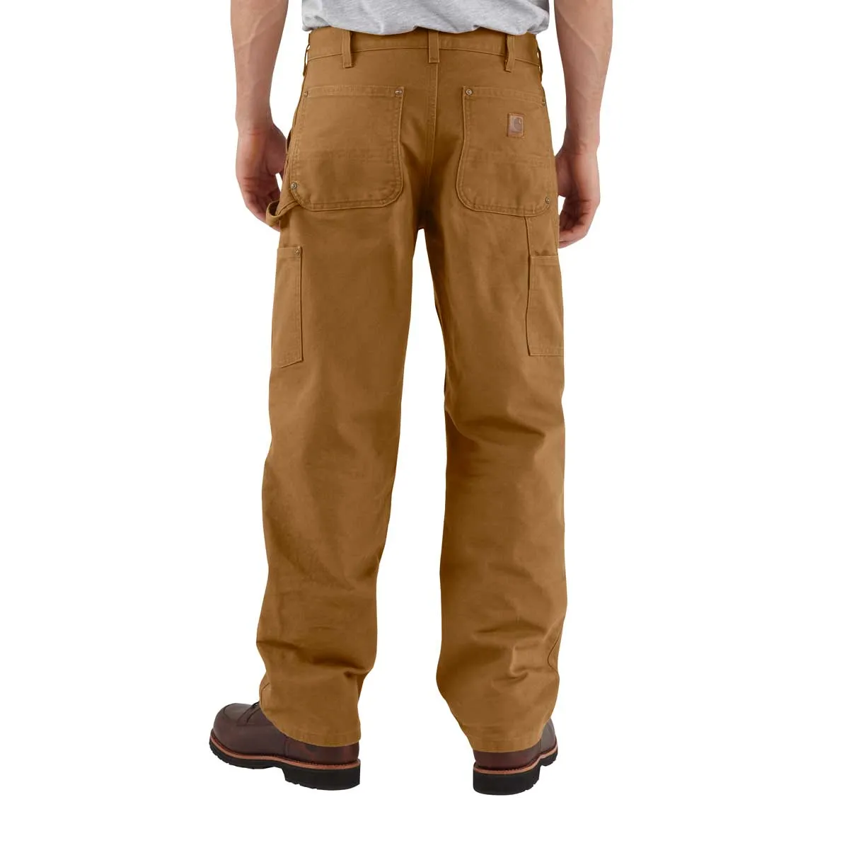 Carhartt B136 werkbroek duck canvas double-front bruin