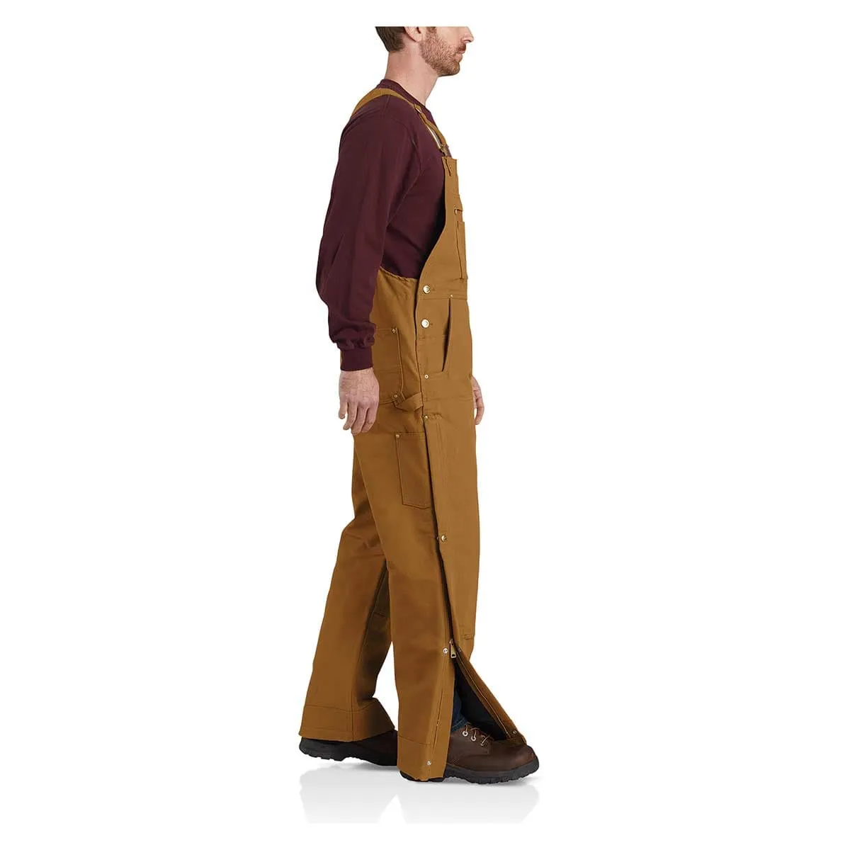 Carhartt Duck tuinbroek gevoerd bruin L waterafstotend