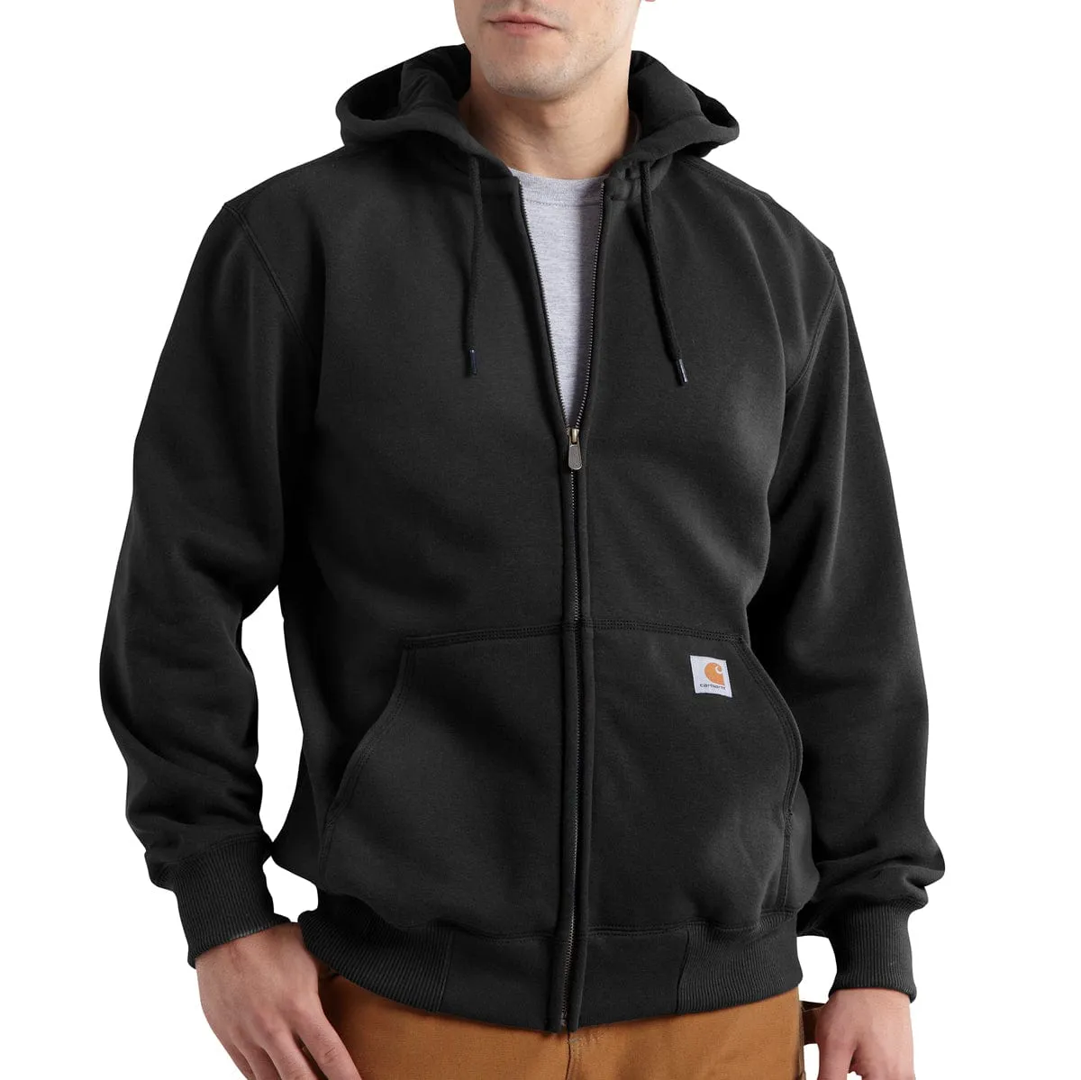 Carhartt Rain Defender sweater zwart met rits heavyweight