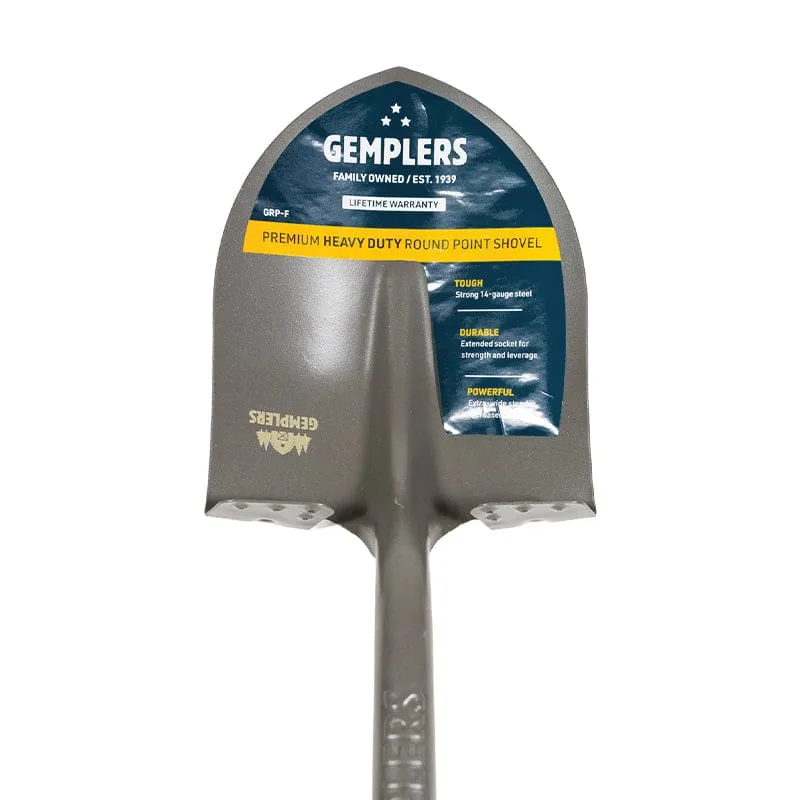 Gemplers spade rond glasvezelsteel zwaar werk