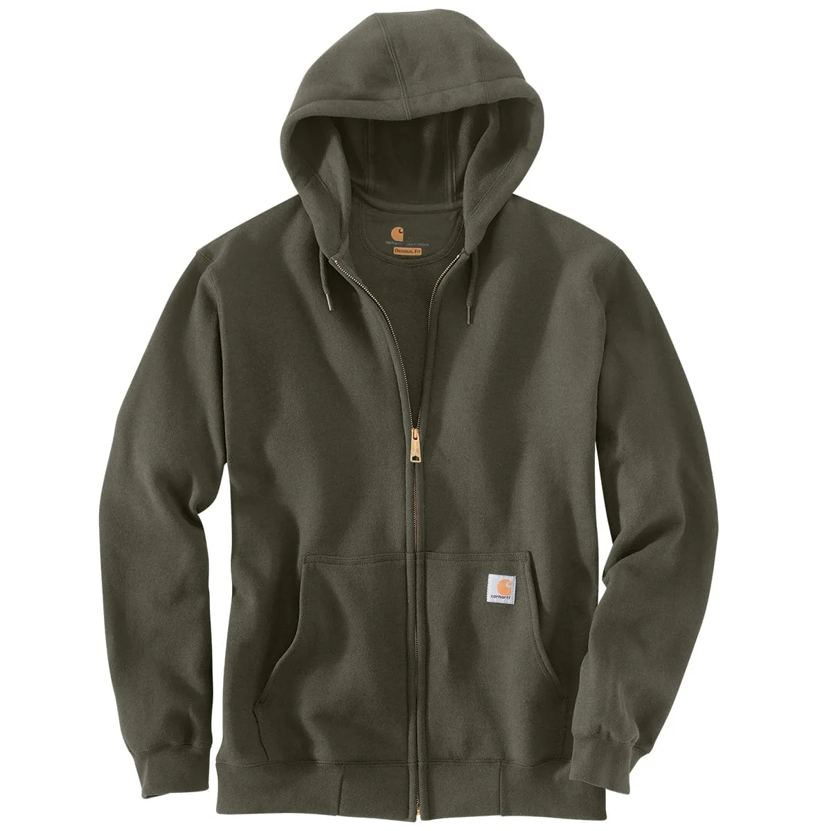 Carhartt K122 Loose Fit vest met rits zwart S midweight