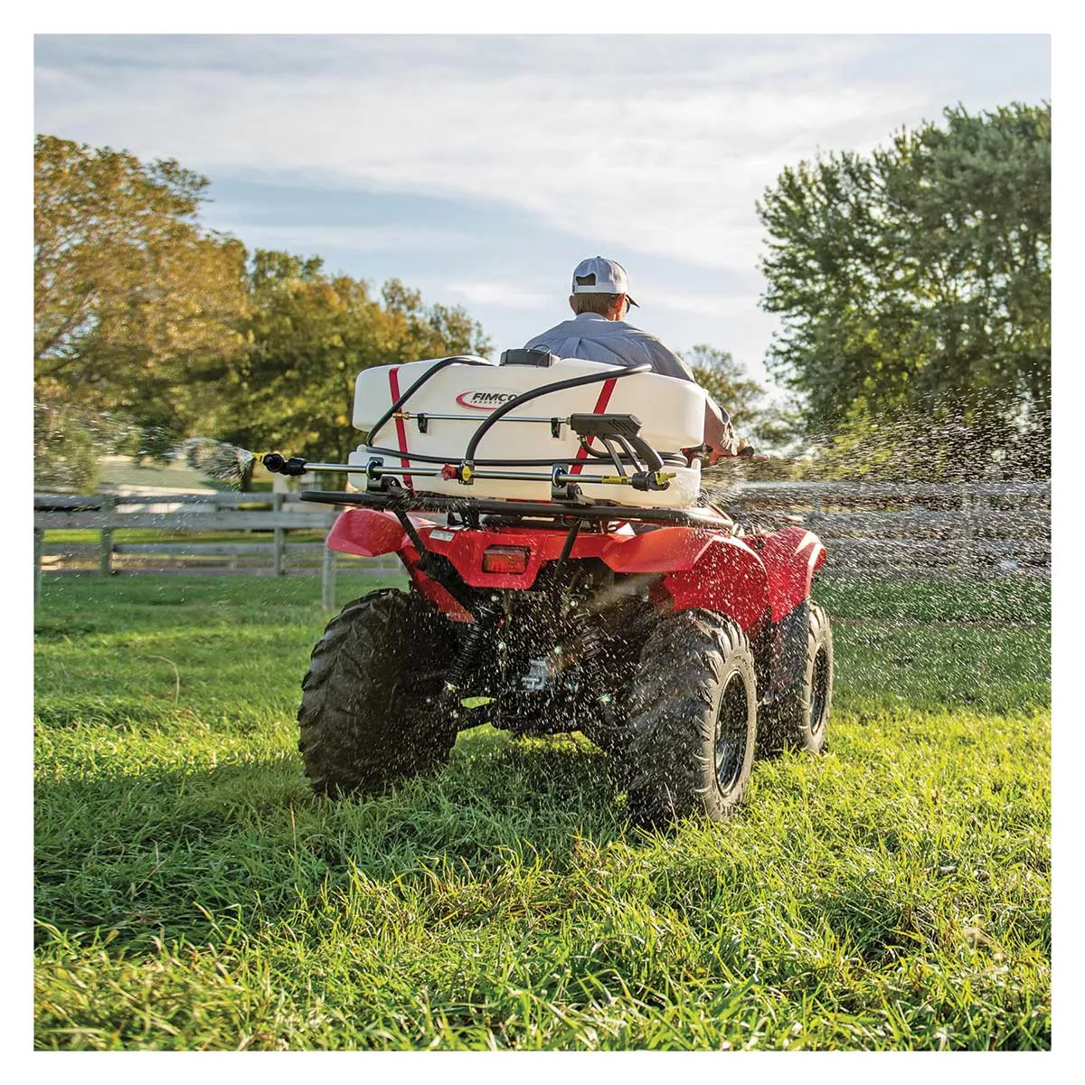 Fimco 25 Gallon ATV-spuit 3-sproeier boomless 12V