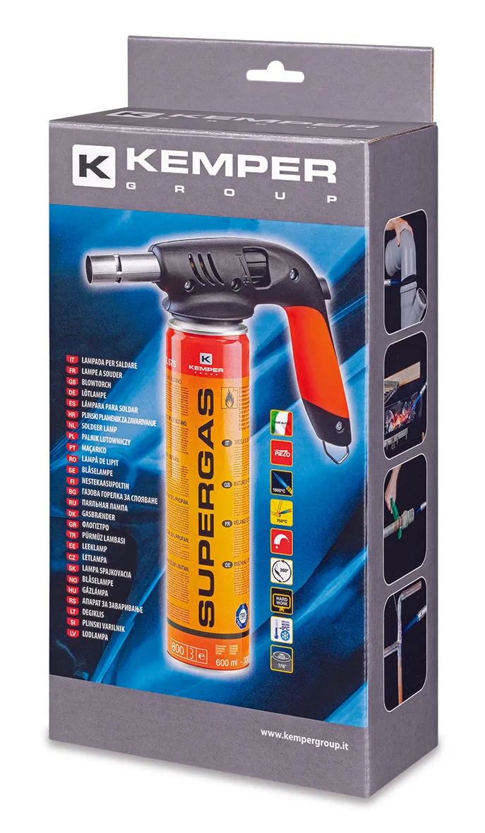 Kemper 820AKIT soldeerbrander kit butaan