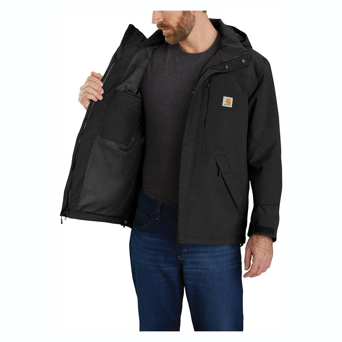 Carhartt Storm Defender werkjas heavyweight zwart heren