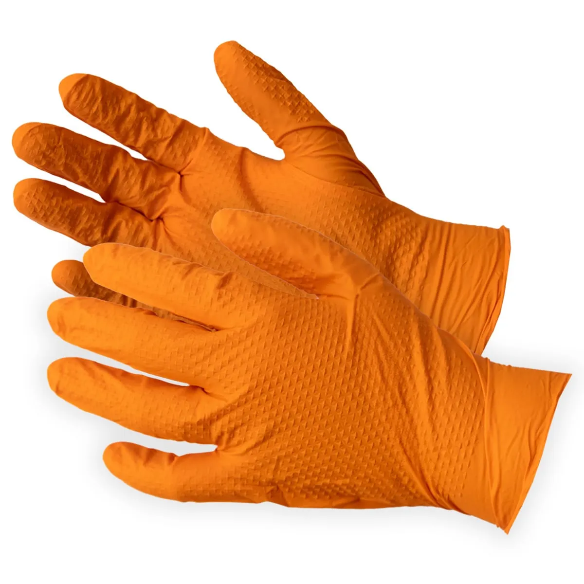Gemplers 8 mil nitril handschoenen oranje doos 100 stuks