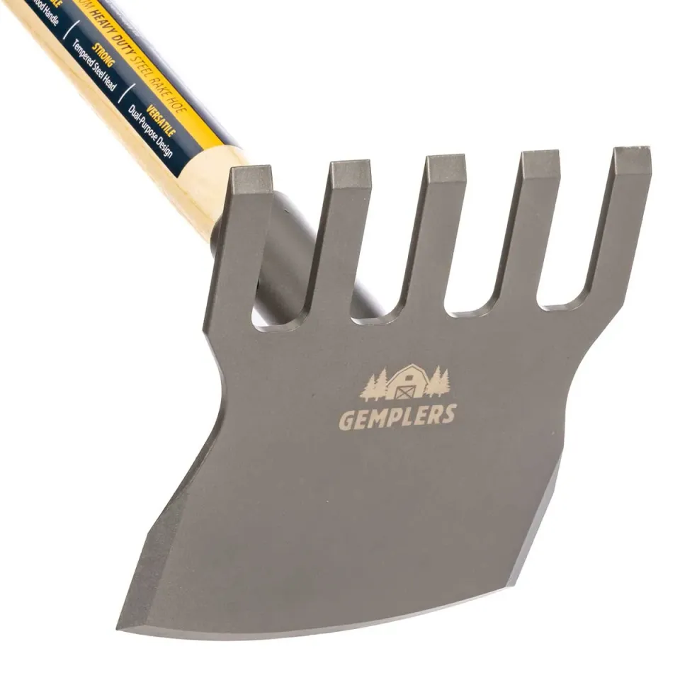 Gemplers Steel Rake Hoe schoffel staal houten steel