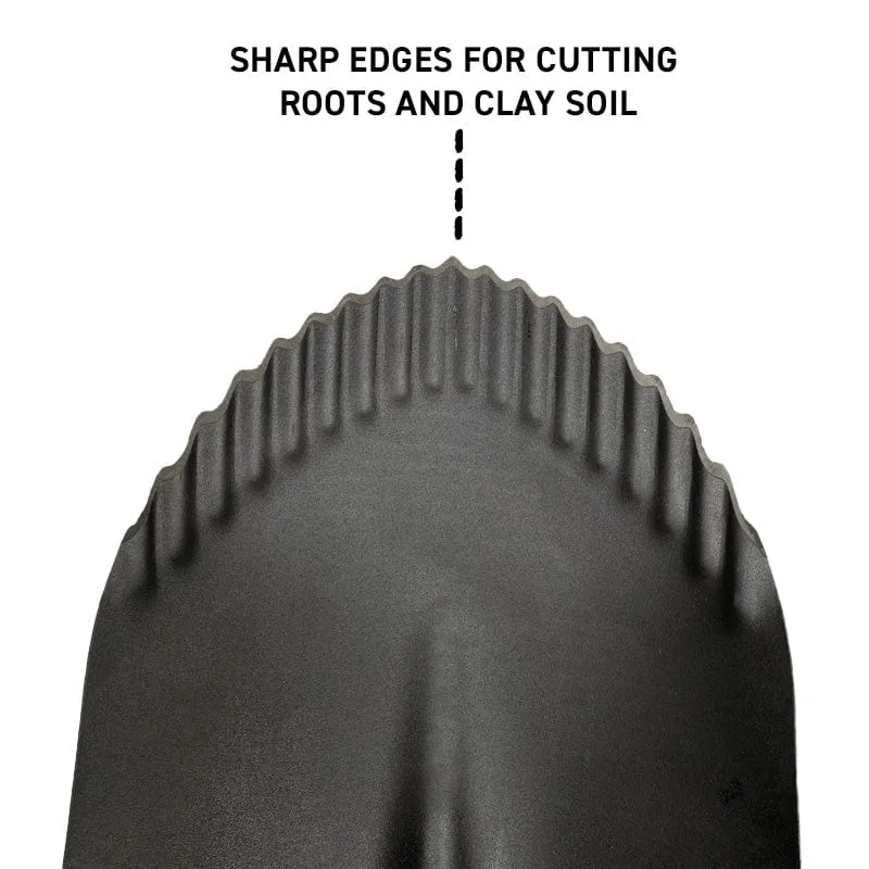 Gemplers Sawtooth Round Point Shovel D-greep spade getand