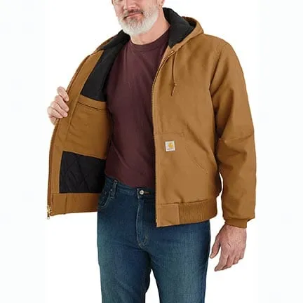 Carhartt J140 werkjas heren flannel gevoerd katoen duck