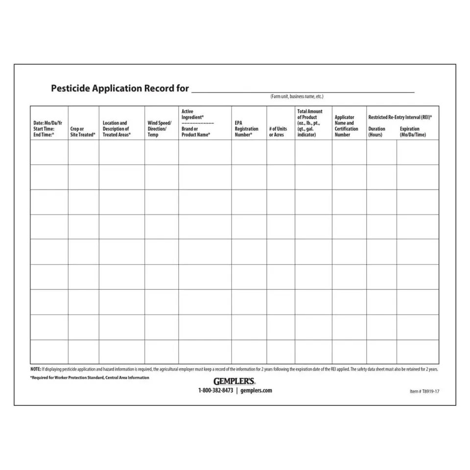 Gemplers WPS registratieformulieren bespuitingen