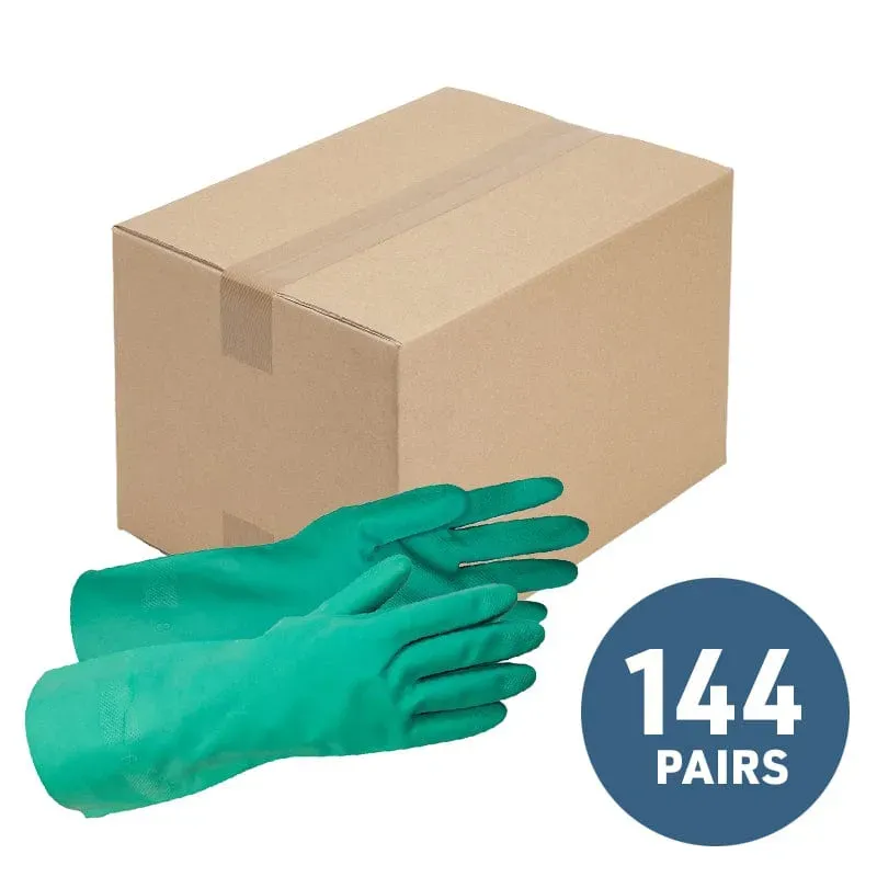 Gemplers Nitrile chemie handschoenen 15-mil 144 paar XS