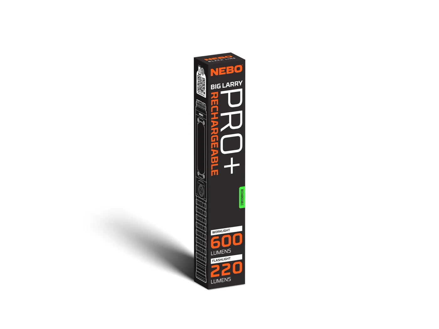 Nebo Big Larry Pro+ Black Line werklamp 600 lumen