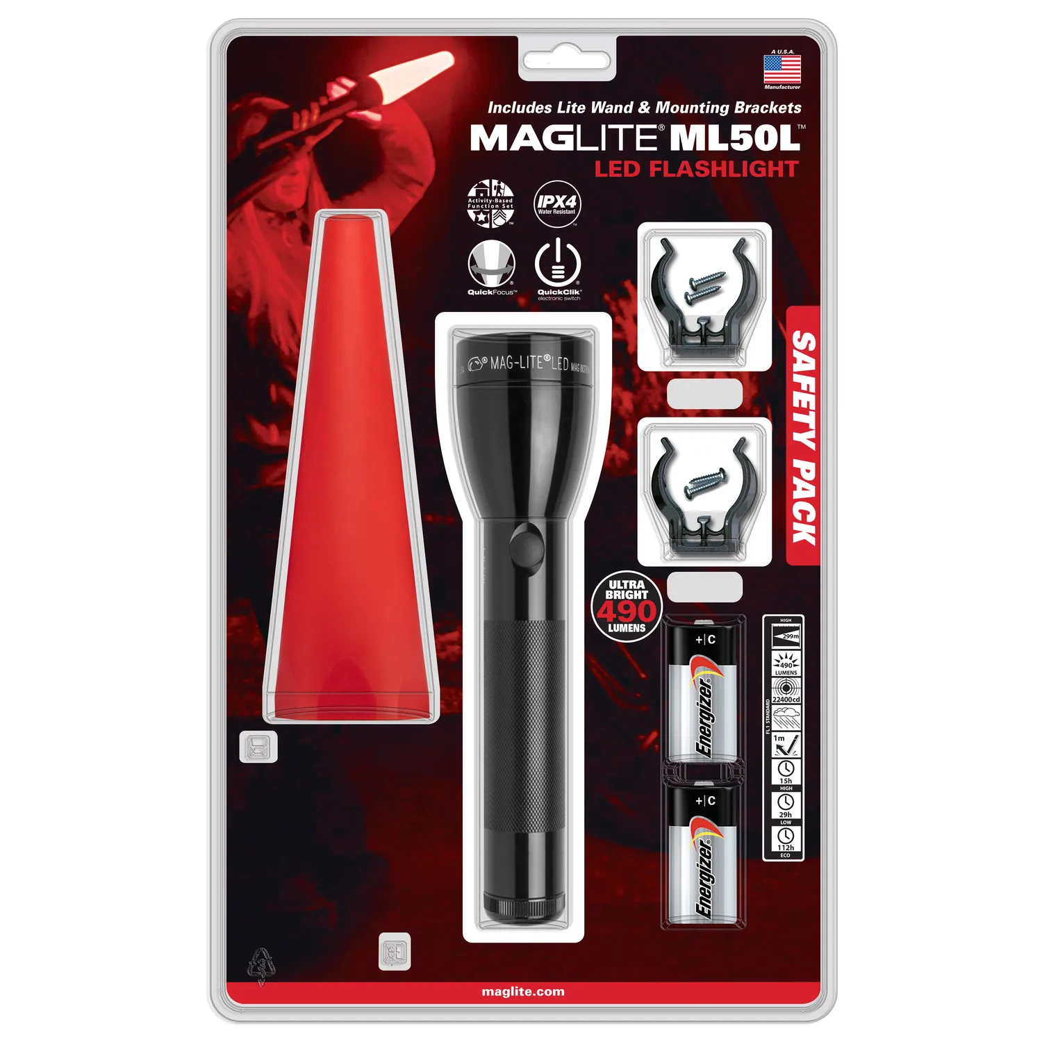 Mag-Lite Mini Maglite LED AA set wegveiligheid