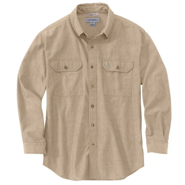 Carhartt Loose Fit Midweight Chambray overhemd blauw