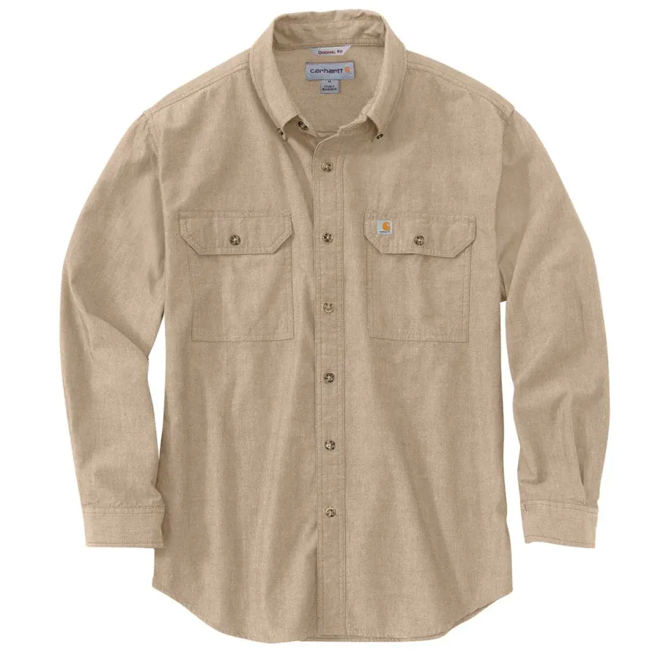 Carhartt Loose Fit Midweight Chambray overhemd blauw
