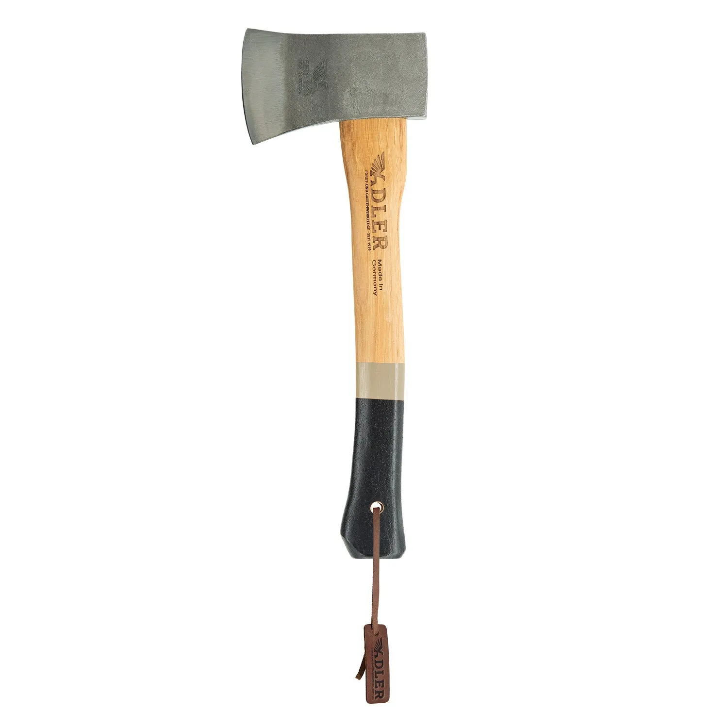 ADLER Yankee bijl met leren foedraal 38 cm scherp