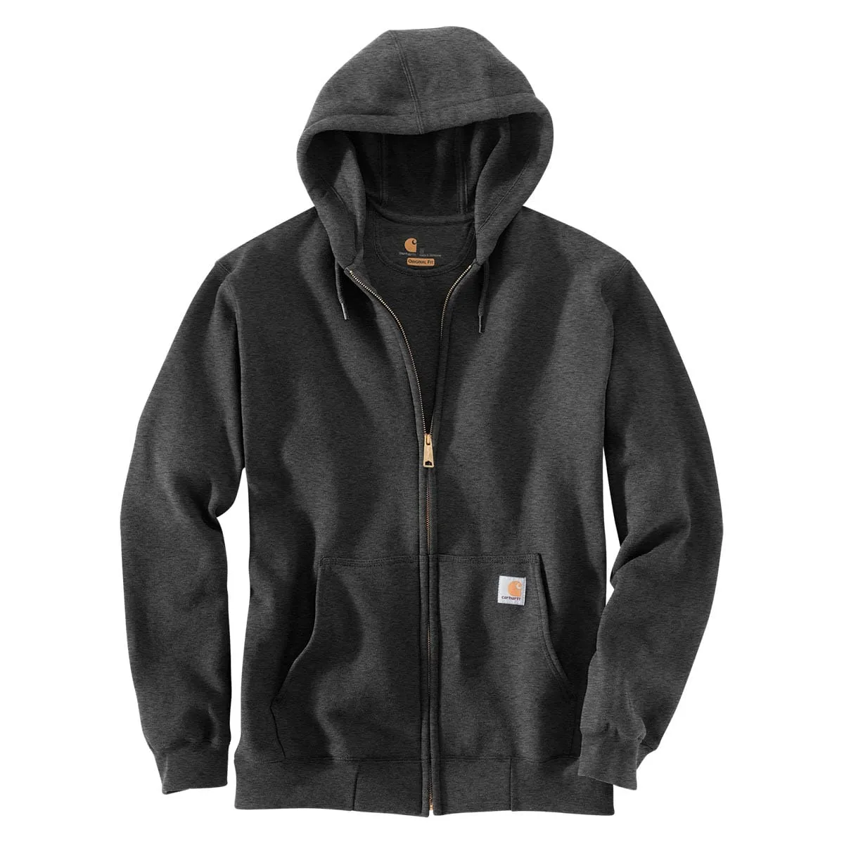 Carhartt K122 Loose Fit vest met rits zwart S midweight