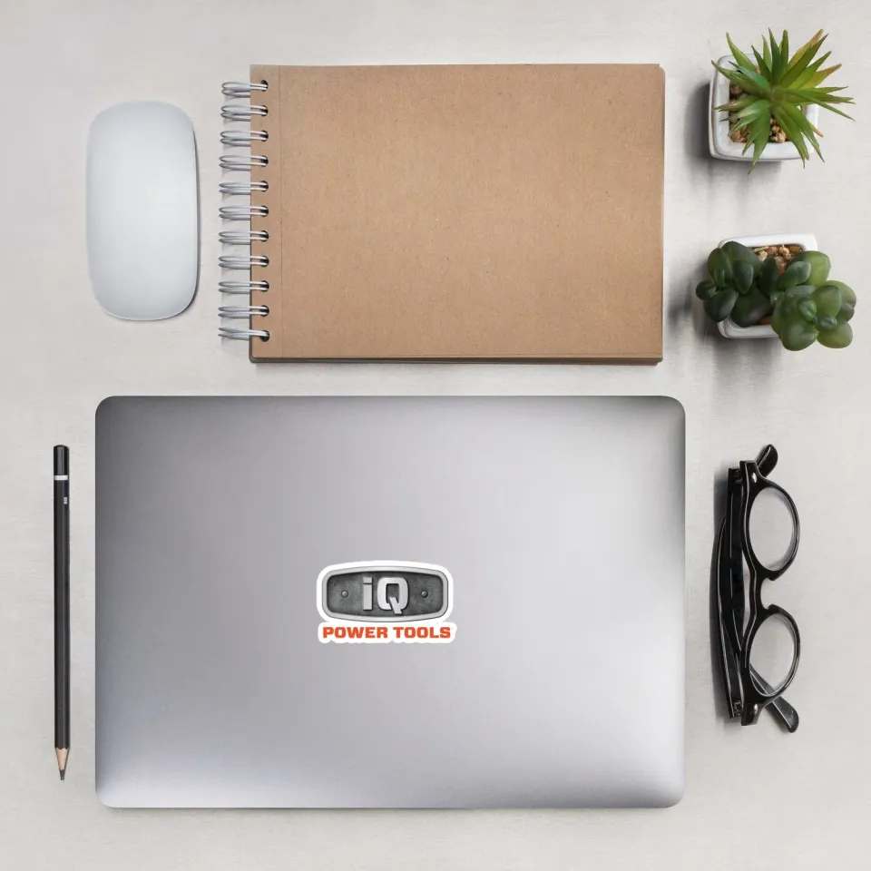 IQ Powertools sticker vinyl 10,2x10,2 cm