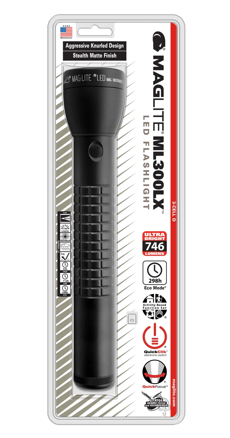 Maglite ML300LX 3D LED zaklamp zwart 746 lumen