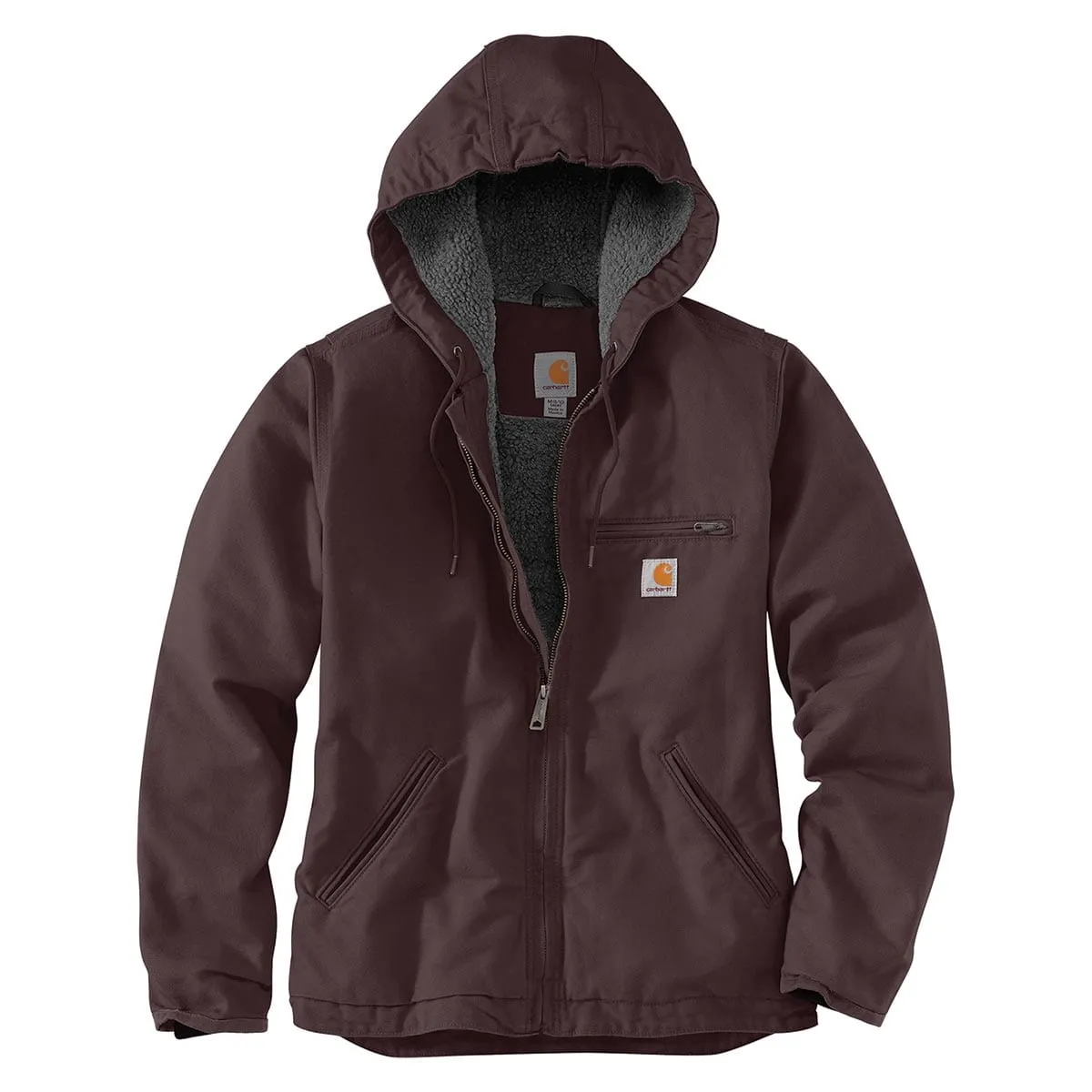 Carhartt 0J141 Washed Duck damesjas zwart M sherpa