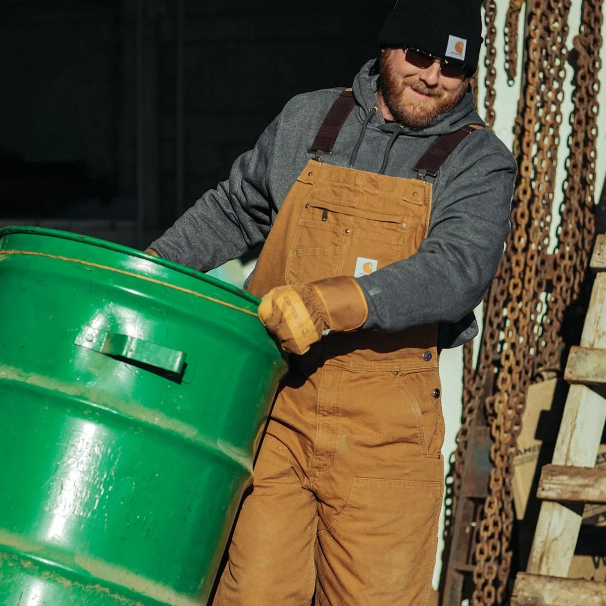 Carhartt Duck Thinsulate werkhandschoenen bruin gevoerd