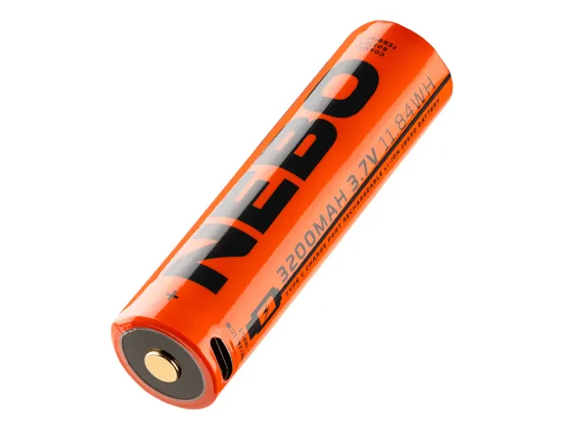 Nebo 18650 3200mAh Accu USB-C voor Slyde King 2K