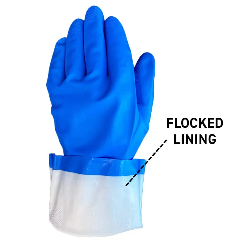 Gemplers chemische handschoenen nitril maat 9 flock 144 paar