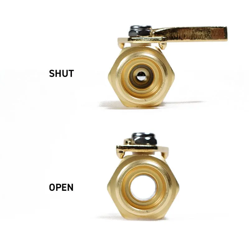Gemplers messing afsluiter 3/4 inch slang 3 stuks