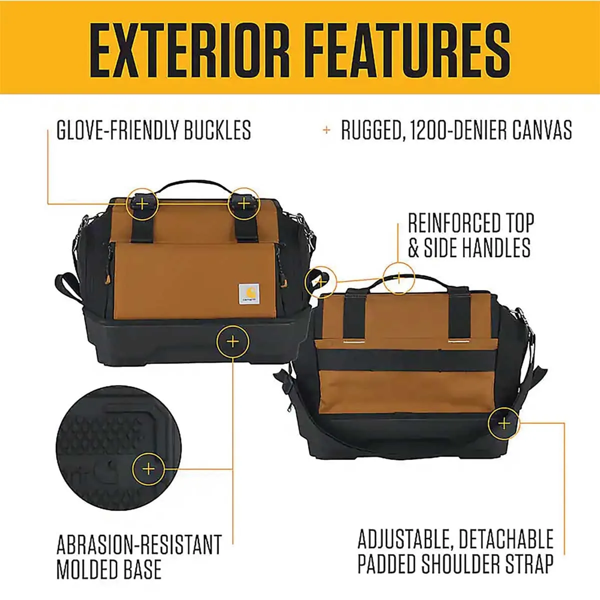 Carhartt Station gereedschapstas 1200D canvas 20,5 inch