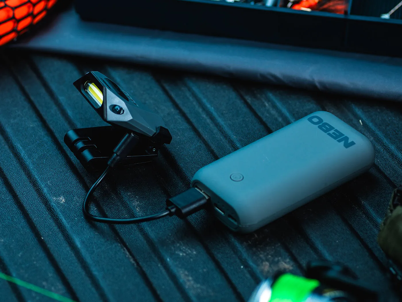 Nebo Einstein Cap 100 petlamp 100 lumen met sensor groen