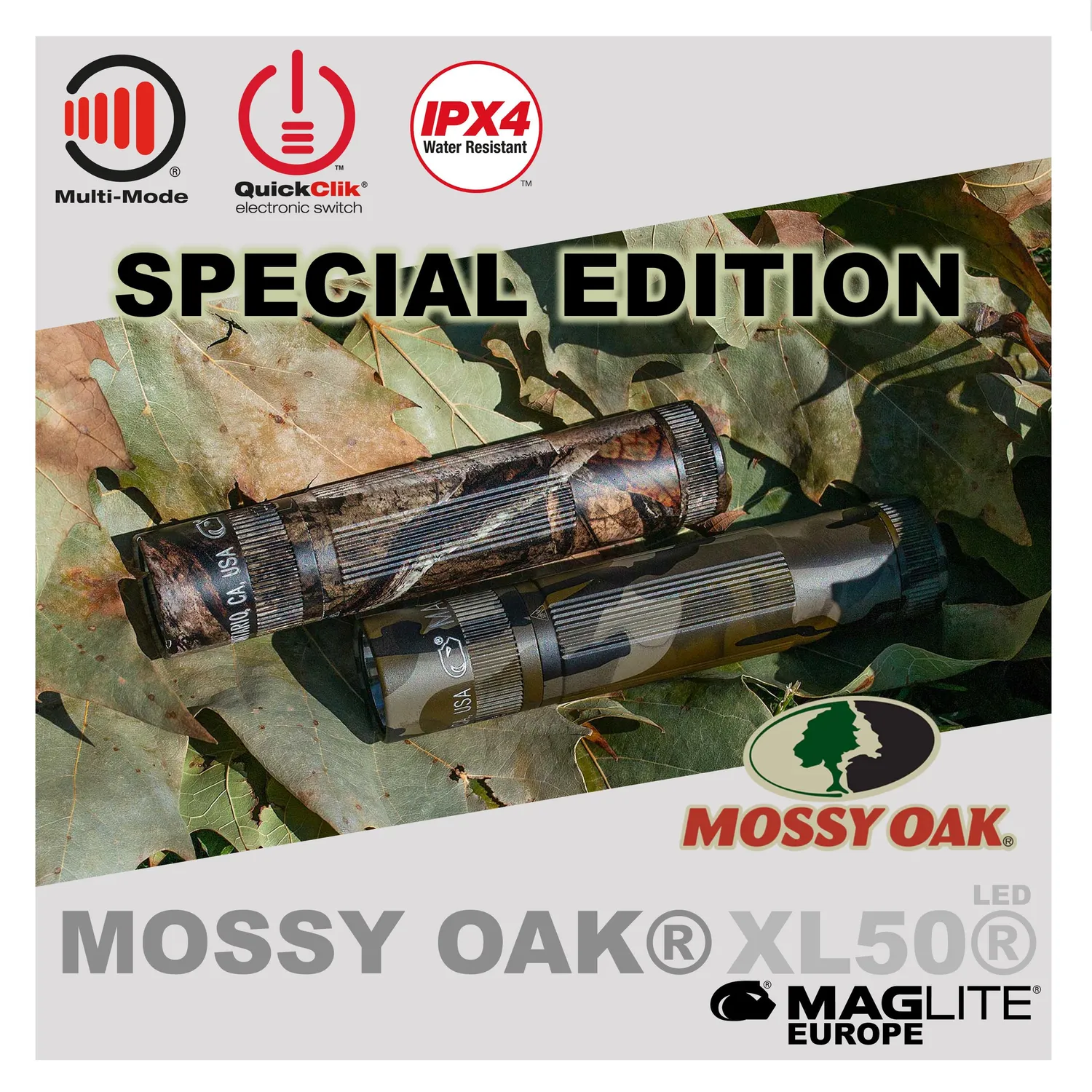Maglite XL50 Mossy Oak Bottomland zaklamp 3xAAA 200 lumen