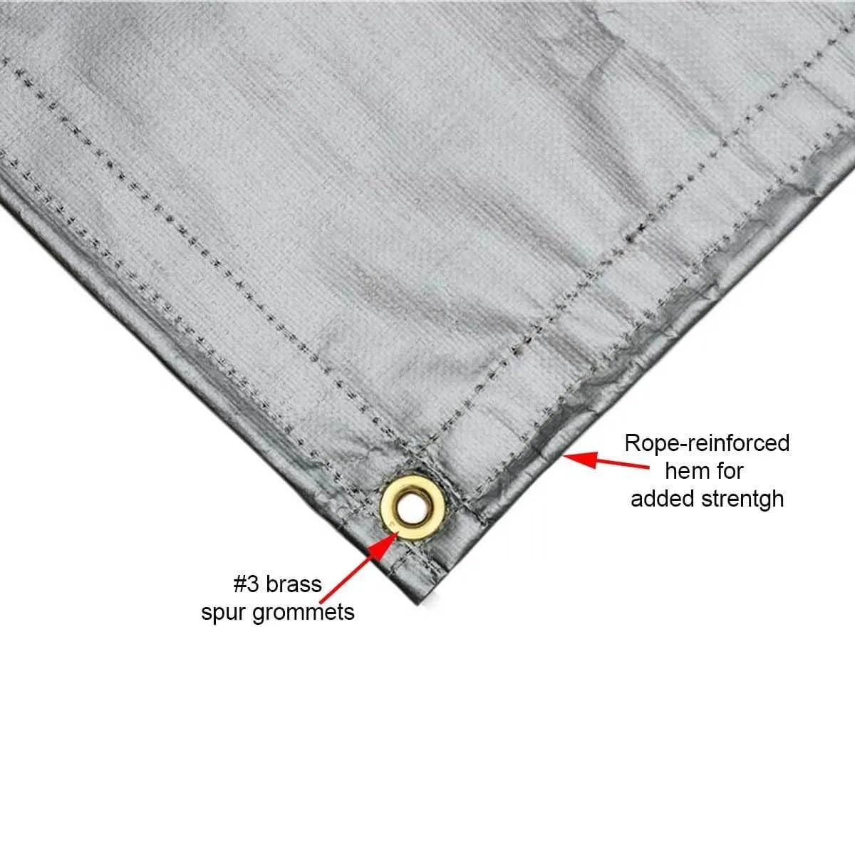 Weather Tough dekzeil 7oz extreme duty zwart 1,8x2,4 m