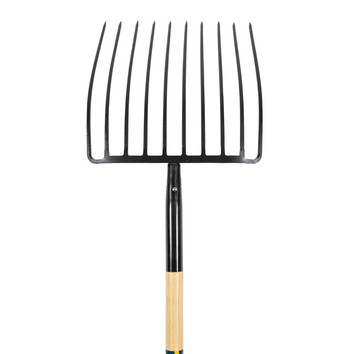 Gemplers Mulch mestvork 10-tands houten steel 33 inch D-greep