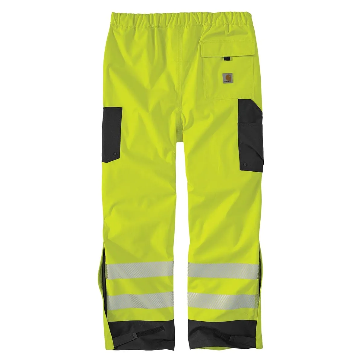 Carhartt Storm Defender ANSI Class E regenbroek Brite Lime