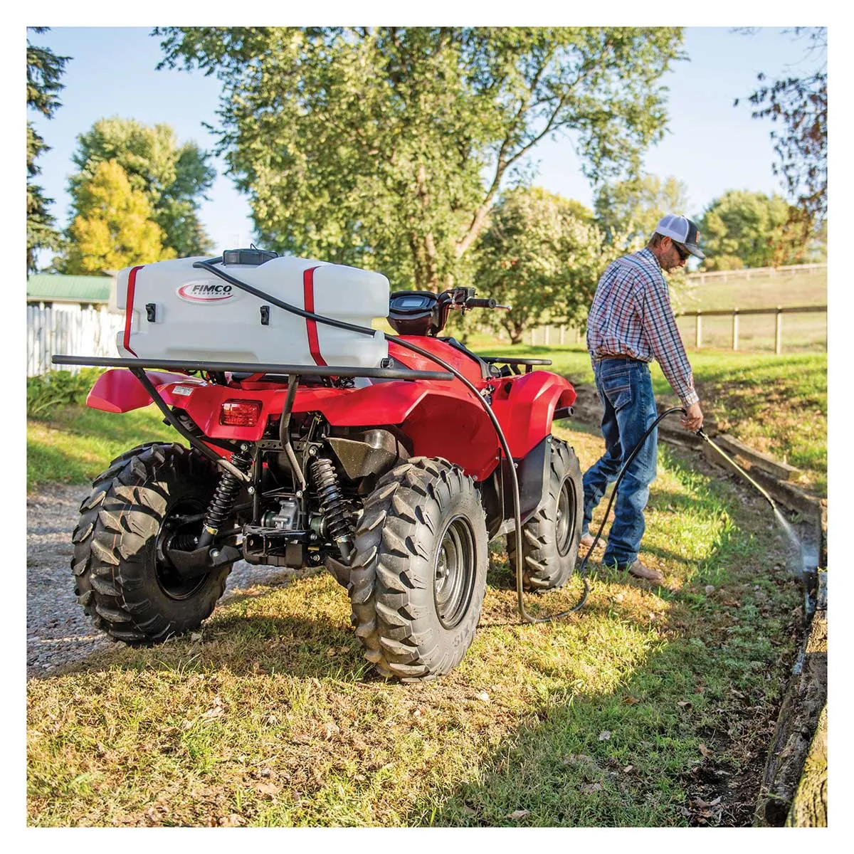 Fimco 25-Gallon spotspuit 95L met 12V 1.2 gpm pomp