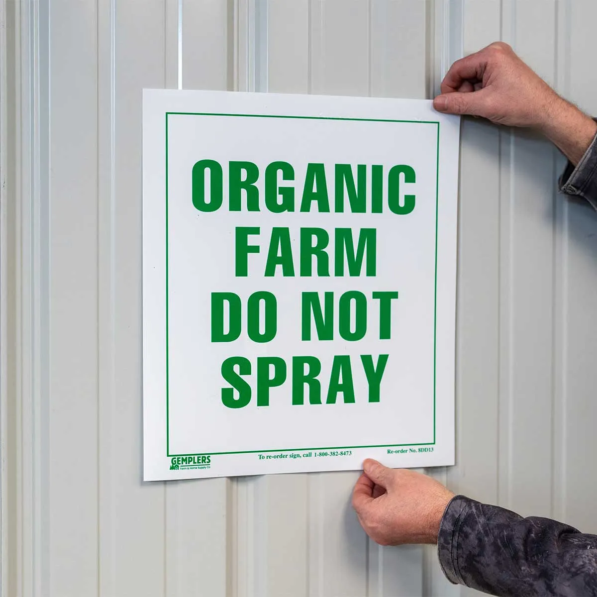 Gemplers Organic Farm Do Not Spray bord 14x16 weerbestendig
