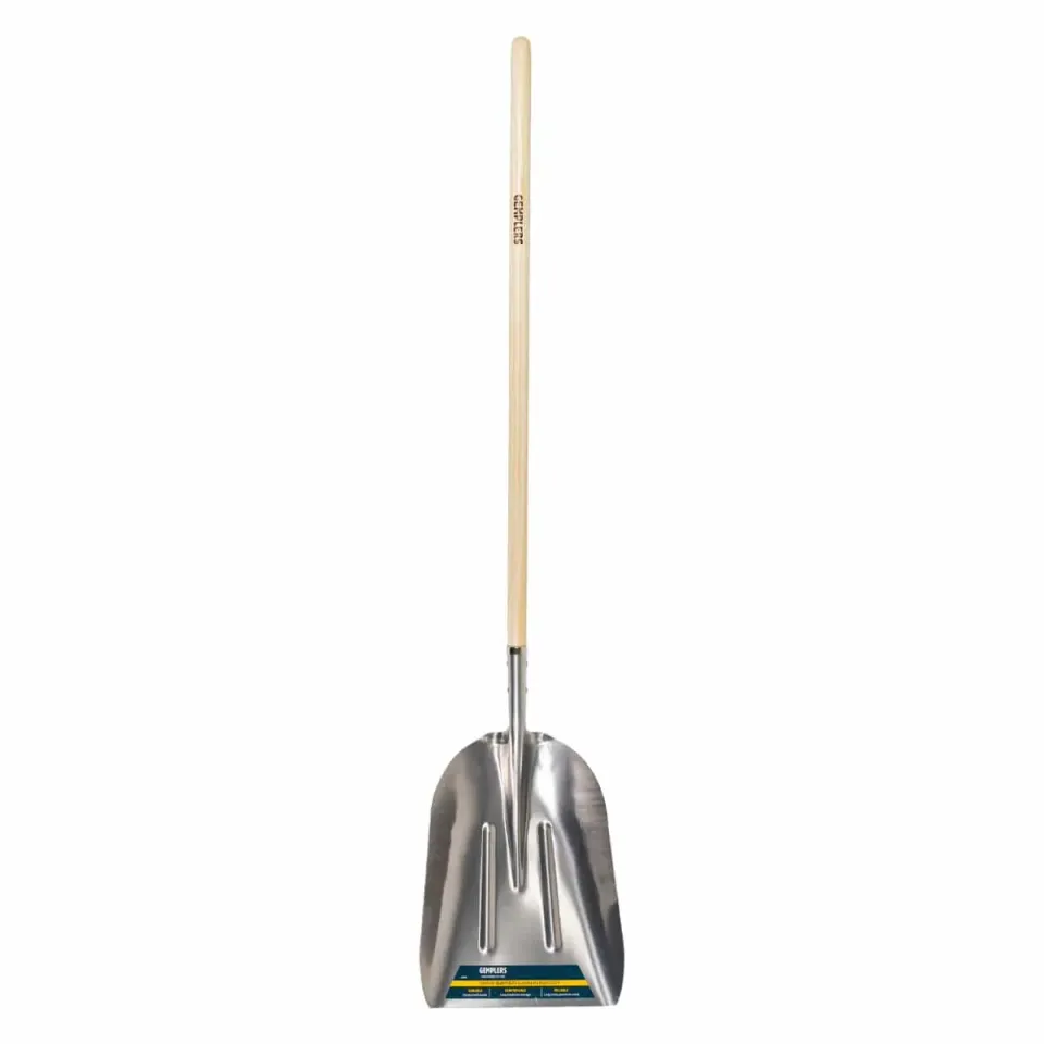 Gemplers aluminium schep lange steel 130 cm schepblad licht